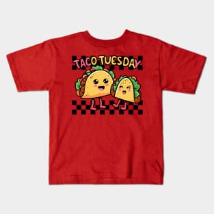 Taco Tuesday Food Humor Kids T-Shirt